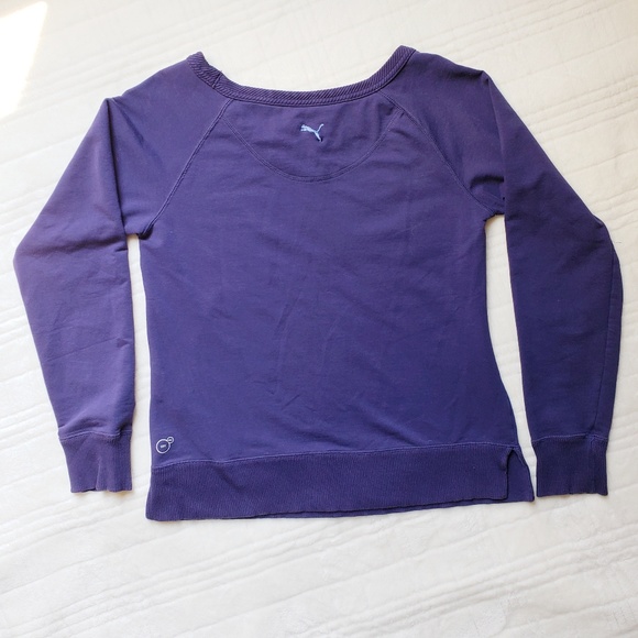 Puma Purple Crewneck Sweatshirt Size Small - Picture 3 of 8